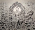 纯手绘菩萨（国画工笔）