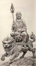 地藏菩萨（石墨风格）70×140cm
