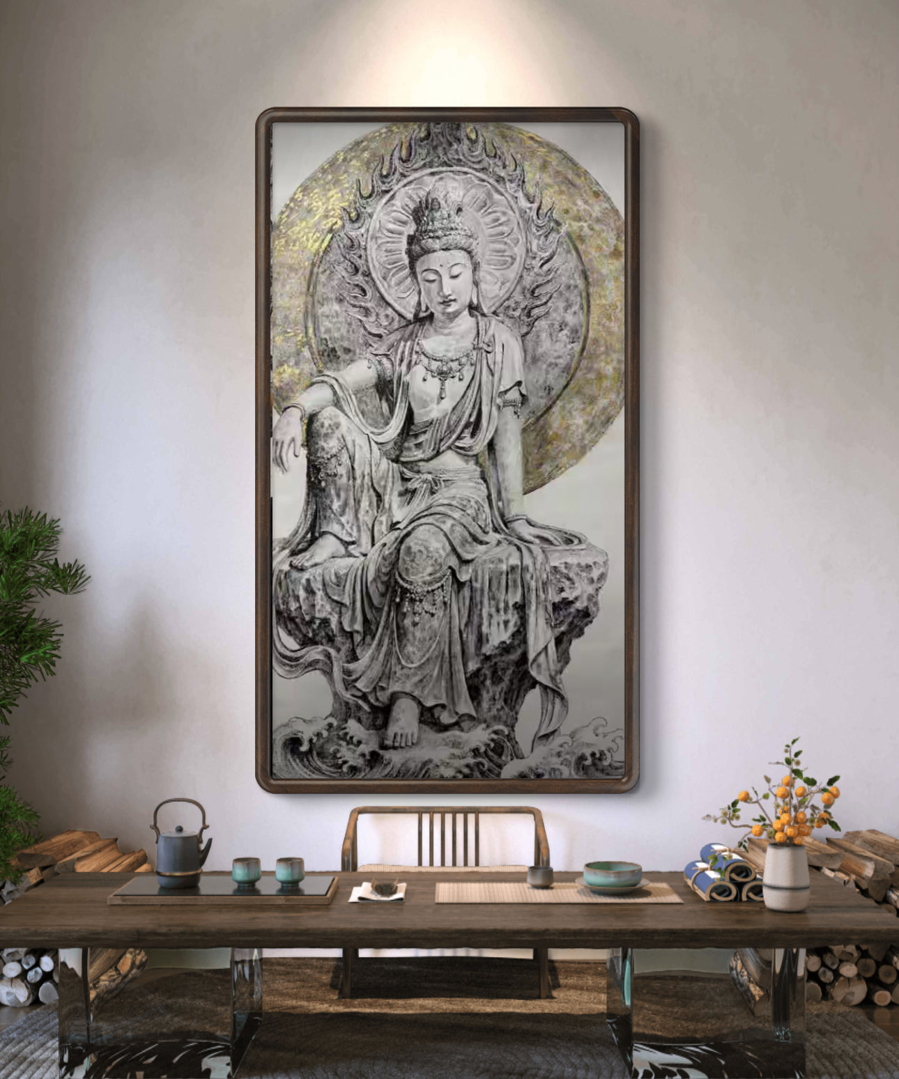 观音（纯金箔）70×140cm